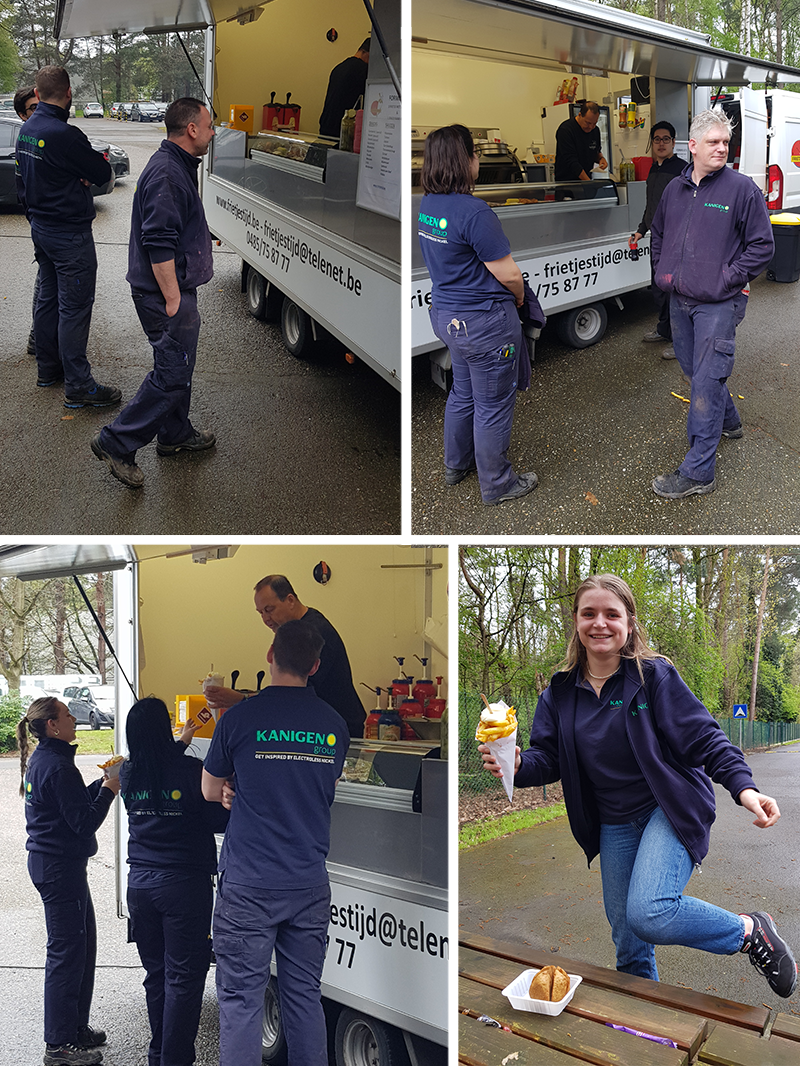 Une baraque à frites sur notre site de production Kanigen Works Benelux à Genk !