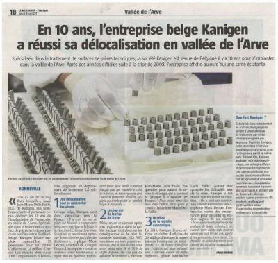 Kanigen réussit sa délocalisation en vallée de l'Arve